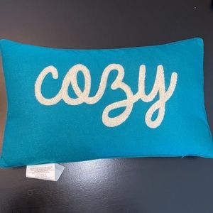 Turquoise Throw Pillow 12”x20”